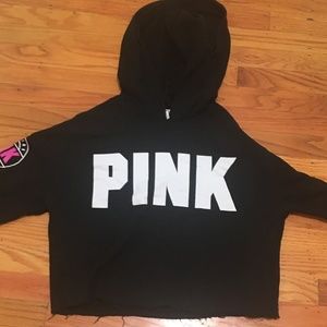 PINK Victoria secret cropped hoodie